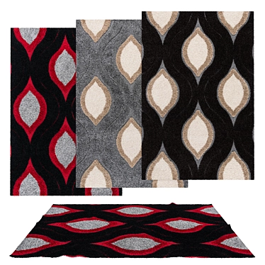 Versatile Rug Set with VRayFur 3D model image 1 