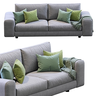 Arflex Low Land Sofa: Sleek and Modern 3D model image 1 