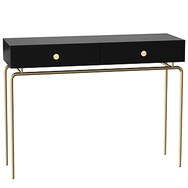 Debourgeoisee Console: Elegant French Design 3D model image 1 