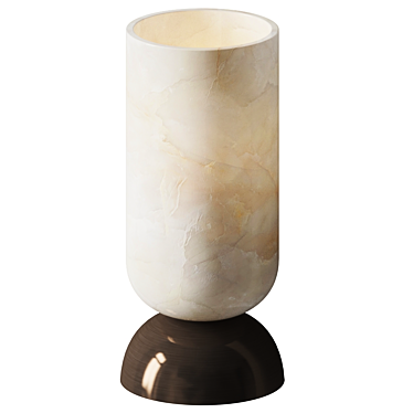 Elegant Alabaster Table Lamp 3D model image 1 
