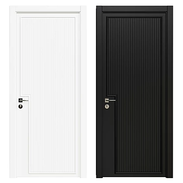 Elegant Interior Door 3D model image 1 