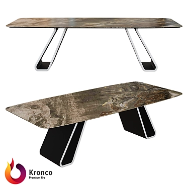 Kronco Ange: Revolutionary Ceramic Dining Table 3D model image 1 