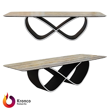 Kronco Krotone: Designer Ceramic Dining Table 3D model image 1 