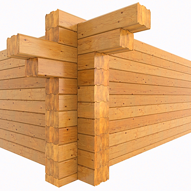 Premium Glulam Timber: Versatile & High-Quality 3D model image 1 