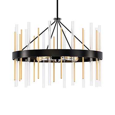 Elegant Orrizo Drum Chandelier 3D model image 1 