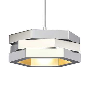 Modern Elegance: Elk Home Drum Chandelier 3D model image 1 