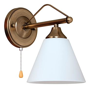 Modern Bronze Wall Lamp 3D model image 1 