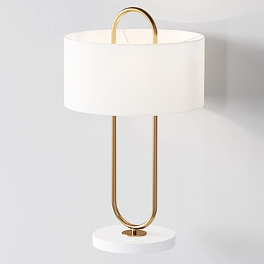 Modern Matte Table Lamp 3D model image 1 