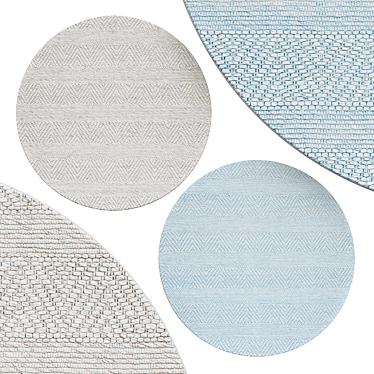 Elegant Circle Rugs | No. 0197 3D model image 1 