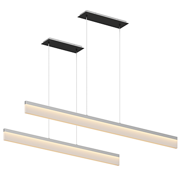 Sleek Nuova LED Suspension Light 3D model image 1 