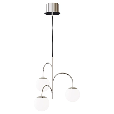 Elegant Chrome Pendant Lamp 3D model image 1 