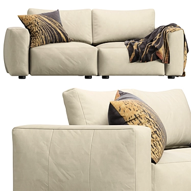 Coco Republic Soren 2-Seat Sofa 3D model image 1 