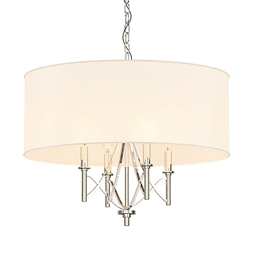 Sleek 4-Light Pendant 3D model image 1 