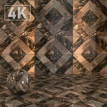 Premium Emperador Dark Marble 3D model image 1 