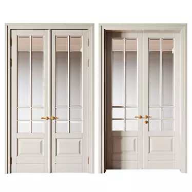 Corona 5 Double-Leaf Door - 2620x40x700 3D model image 1 