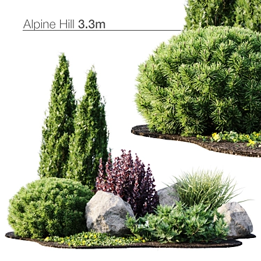 Exciting 3.3m Alpine Slide 3D model image 1 