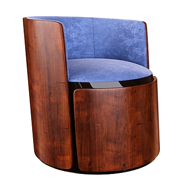 Elegant Armchair: Mere Style 3D model image 1 