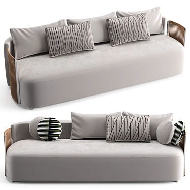 Fendi Casa Thea Luxury Sofa 3D model image 1 