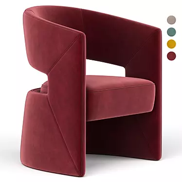 Elegant 1728 Chair by Tecni Nova 3D model image 1 