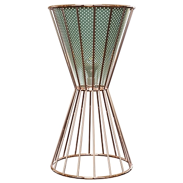 Sleek Hourglass Table Lamp 3D model image 1 