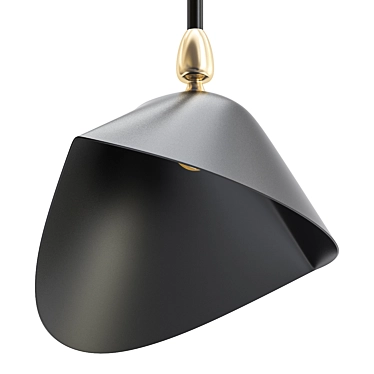 Sleek Pendant Light Fixture 3D model image 1 