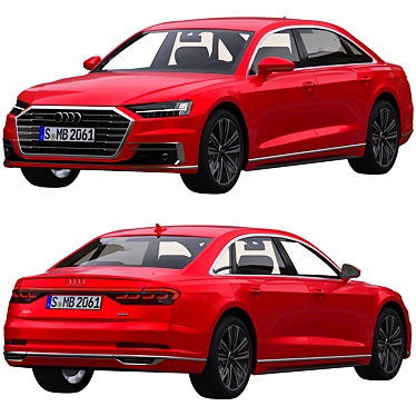 Luxury Redefined: Audi A8 L 3D model image 1 