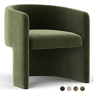 Elegant Martinique Armchair: 2013 Version 3D model image 1 