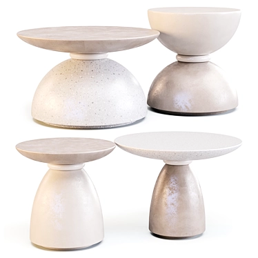Pimar Geo: Elegant Italian Stone Tables 3D model image 1 