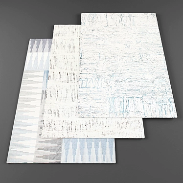 Modern Rugs Collection - Set of 3 3D model image 1 