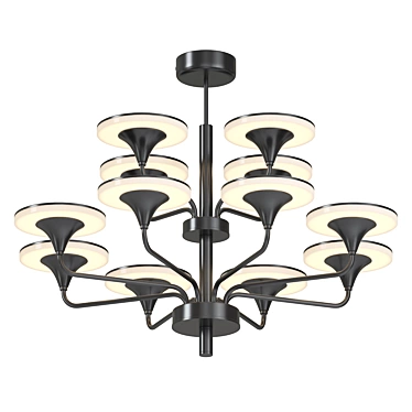 Lampatron PILLAR 12 LED Chandelier 3D model image 1 