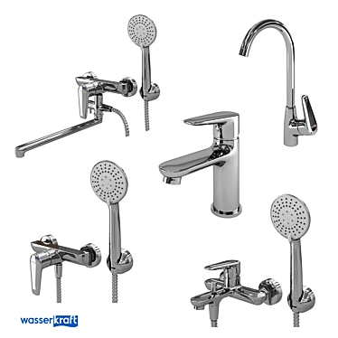 Vils 5600_OM Series: Elegant Mixers for Modern Bathrooms 3D model image 1 