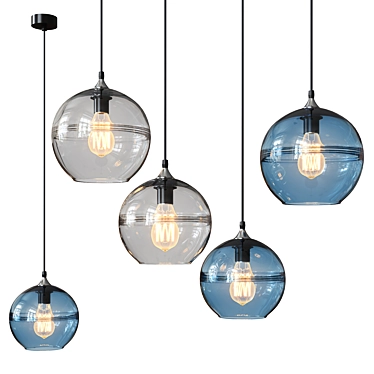Romatti Quiozel Pendant Light - Versatile and Stylish 3D model image 1 