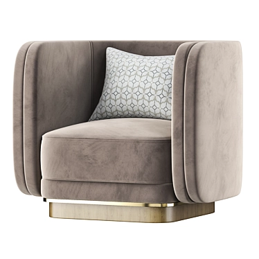 AMBROSE Modern Accent Chair 3D model image 1 