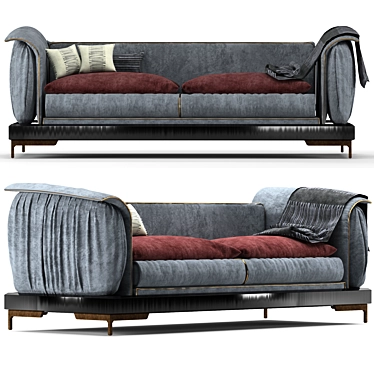 Luxurious Fendi Casa Benson Sofa 3D model image 1 