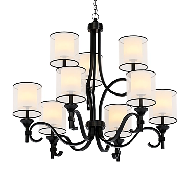 Lacey 9-Light Chandelier 3D model image 1 
