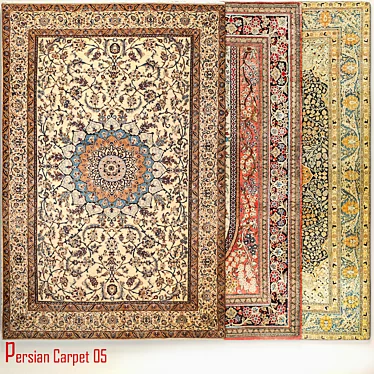 Exquisite Persian Carpet 05 3D model image 1 