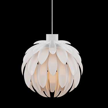 Normann Copenhagen Norm 12: Large White Pendant 3D model image 1 