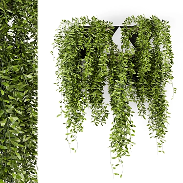 Concrete Pot Hanging Plants - Set of 130 3D model image 1 