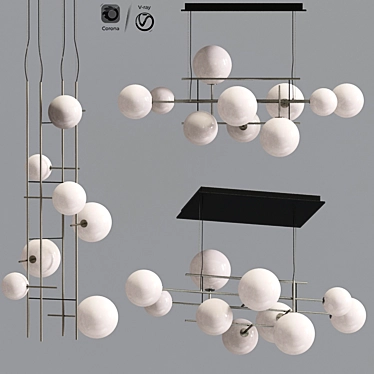 Radice Pendant Lamp Collection: Timeless Elegance for Every Space 3D model image 1 