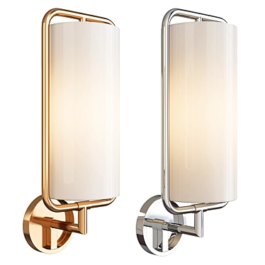 Geometric Elegance Sconce 3D model image 1 