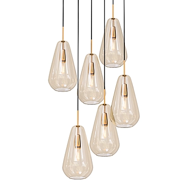 Nuura Anoli 6 Chandelier: Elegant Illumination 3D model image 1 