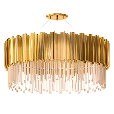 Luxury Empire Oval Chandelier 3D model image 1 