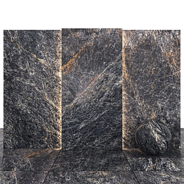 Aram Gray Marble: 8 Texture Slabs & Tiles 3D model image 1 
