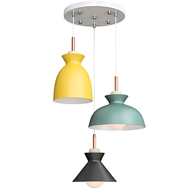 OMG Trio: Modern Pendant Lighting 3D model image 1 