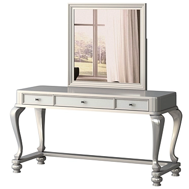 Coralayne Dressing Table with Mirror 3D model image 1 