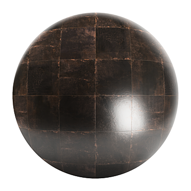 Rusty Metal Tile: Authentic Weathered Texture 3D model image 1 