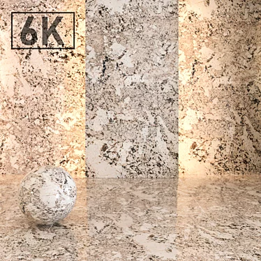 Cream Marble No.2: Luxury Elegance for Your Space 3D model image 1 
