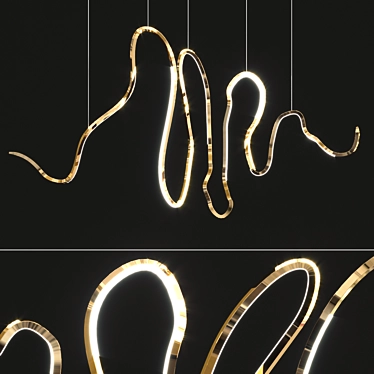 Ethereal Elegance: Niamh Barry Chandelier 3D model image 1 