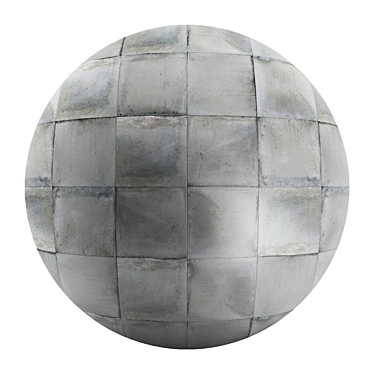 Form Gray Floor Tile: 8 Textures, PBR 4K Seamless 3D model image 1 