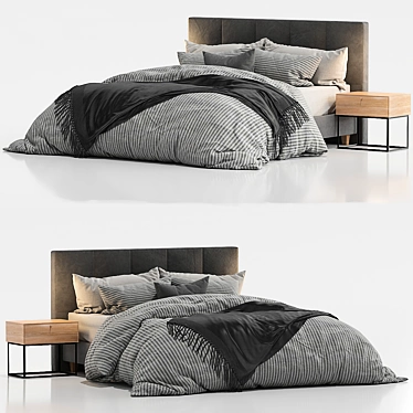 Transforming King-Size Bed 3D model image 1 